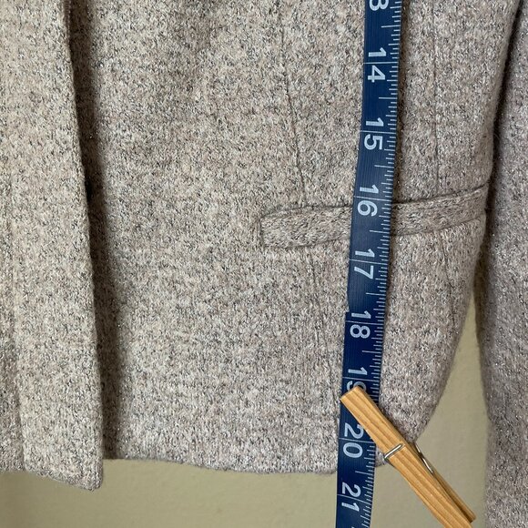 Ann Taylor 6P Silver Tweed Blazer Chanel Style Power Piece - Picture 9 of 13